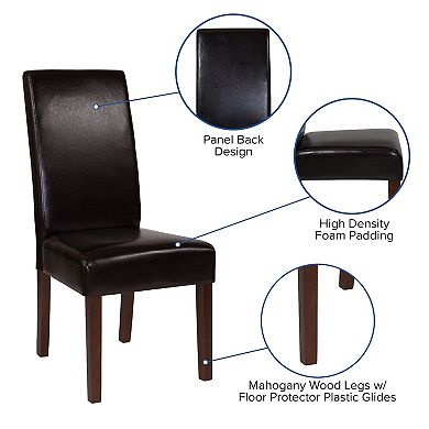 Flash Furniture Tufted Parsons Chair with Side Panel Detail