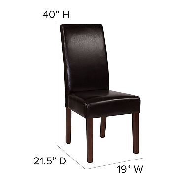 Flash Furniture Tufted Parsons Chair with Side Panel Detail
