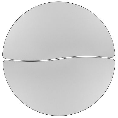 Flash Furniture 2 Piece 47.5" Circle Flexible Grey Kids Adjustable Activity Table Set