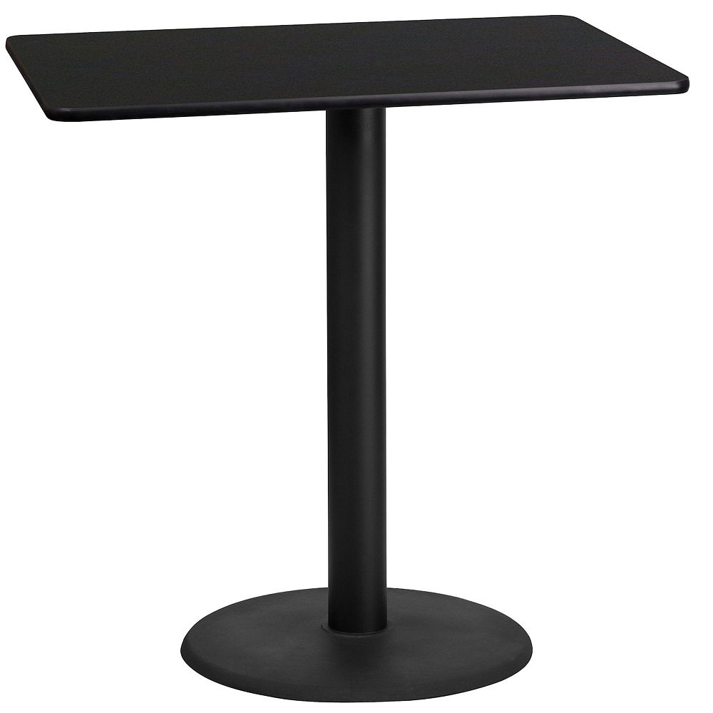 42'' Round Laminate Table Top with 24'' Round Bar Height Table Base
