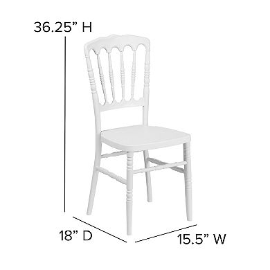 Flash Furniture Resin Stacking Napoleon Chair