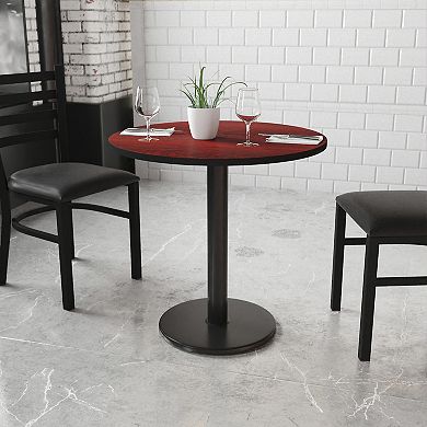 Flash Furniture 30'' Round Laminate Table Top with 18'' Round Table Height Base