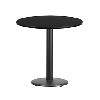 Flash Furniture 30'' Round Laminate Table Top with 18'' Round Table Height Base