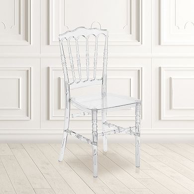 Flash Furniture Crystal Ice Napoleon Stacking Chair - Event Seating - Hospitality Seating