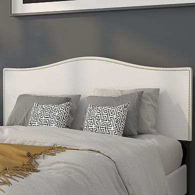 Flash Furniture Arched Upholstered Headboard with Accent Nail Trim