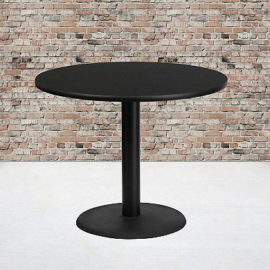 Flash Furniture 36'' Round Laminate Table Top with 24'' Round Table Height Base