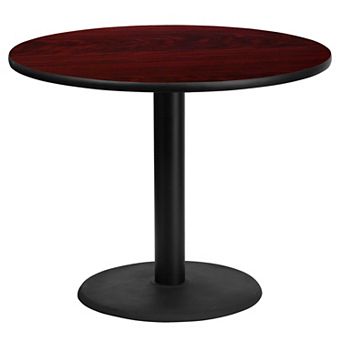Flash Furniture 36'' Round Laminate Table Top with 24'' Round Table Height Base