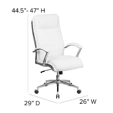Flash Furniture High Back Designer Smooth Upholstered Executive Swivel Office Chair