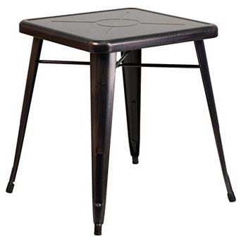 Flash Furniture 23.75'' Square Metal Indoor-Outdoor Table