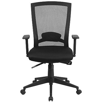 Flash Furniture Mid-Back Mesh Swivel Ergonomic Office Chair with Back Angle Adjustment