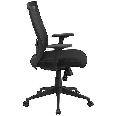 Flash Furniture Mid-Back Mesh Swivel Ergonomic Office Chair with Back Angle Adjustment