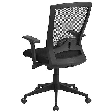 Flash Furniture Mid-Back Mesh Swivel Ergonomic Office Chair with Back Angle Adjustment