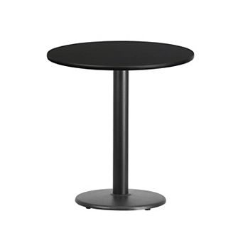 Flash Furniture 24'' Round Laminate Table Top with 18'' Round Table Height Base