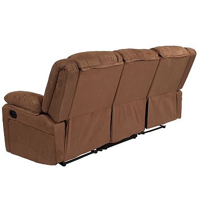 Flash Furniture LeatherSoft Sofa with Two Built-In Recliners