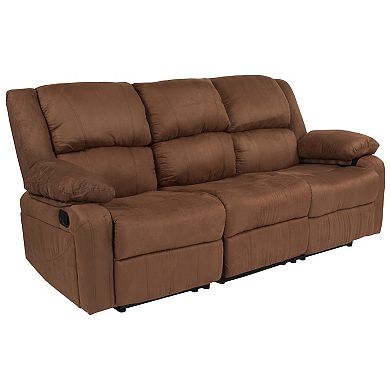 Flash Furniture LeatherSoft Sofa with Two Built-In Recliners