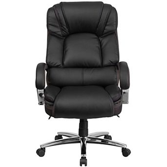 Flash Furniture Big & Tall 500 lb. Rated LeatherSoft Ergonomic Office Chair w/ Chrome Base