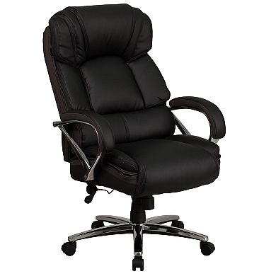 Flash Furniture Big & Tall 500 lb. Rated LeatherSoft Ergonomic Office Chair w/ Chrome Base