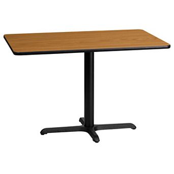 Flash Furniture 24'' x 42'' Rectangular Laminate Table Top w/ 23.5'' x 29.5'' Table Height Base