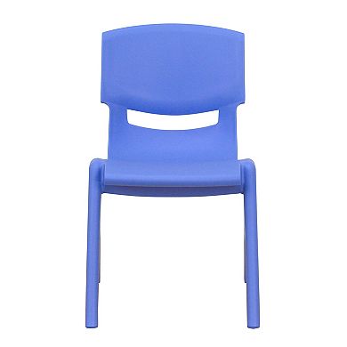 Flash Furniture 4 Pack Plastic Stack School Chair with 12" Seat Height - Kids Chair