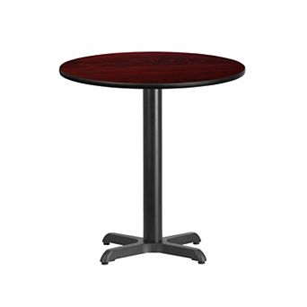 Flash Furniture 24'' Round Laminate Table Top with 22'' x 22'' Table Height Base