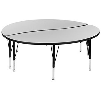 Flash Furniture 2 pc 60" Circle Flexible Kids Adjustable Activity Table Set