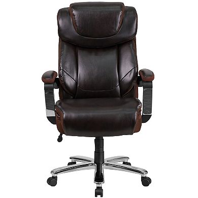 Flash Furniture Big & Tall LeatherSoft Executive Swivel Ergonomic Office Chair
