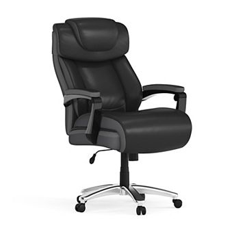 Flash Furniture Big & Tall LeatherSoft Executive Swivel Ergonomic Office Chair