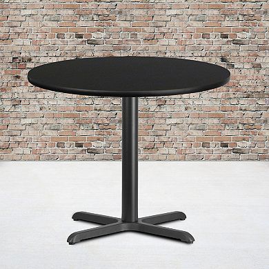 Flash Furniture 36'' Round Laminate Table Top with 30'' x 30'' Table Height Base