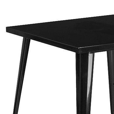 Flash Furniture 31.75'' Square Metal Indoor-Outdoor Table