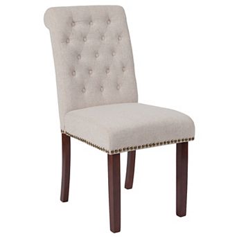 Flash Furniture Parsons Chair-Rolled Back, Accent Nail Trim