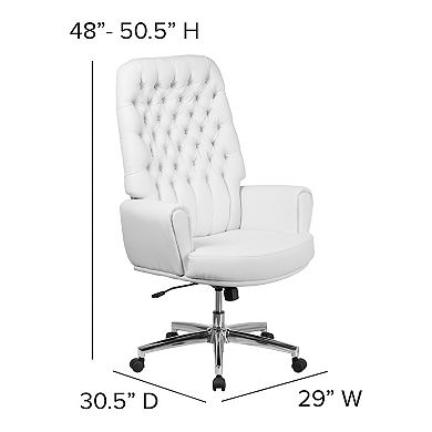 Flash Furniture High Back Traditional Tufted LeatherSoft Executive Swivel Office Chair