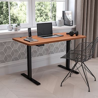 Flash Furniture Electric Height Adjustable Standing Desk - 48" Wide x 24" Deep