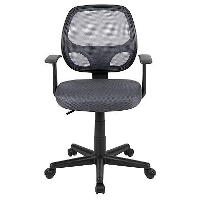 Flash Furniture Mid-Back Mesh Swivel Ergonomic Task Office Chair - Arms