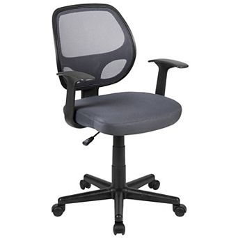 Flash Furniture Mid-Back Mesh Swivel Ergonomic Task Office Chair - Arms