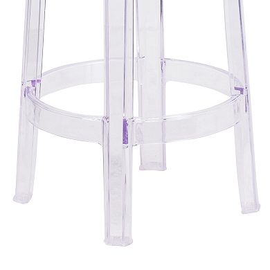 Flash Furniture 25.75" High Transparent Counter Height Stool - Restaurant & Bar Furniture