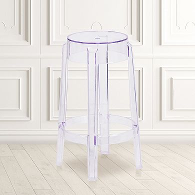 Flash Furniture 25.75" High Transparent Counter Height Stool - Restaurant & Bar Furniture