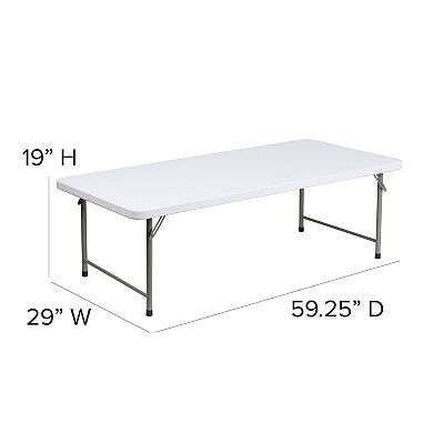 Flash Furniture 4.93-Foot Kid's Plastic Folding Activity Table - Play Table