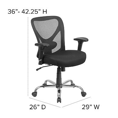 Flash Furniture Big & Tall 400 lb. Rated Mesh Swivel Ergonomic Task Office Chair