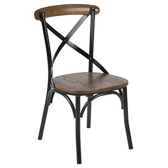Flash Furniture Advantage X-Back Chair with Metal Bracing