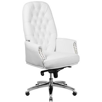Flash Furniture High Back Tufted LeatherSoft Executive Swivel Ergonomic Office Chair