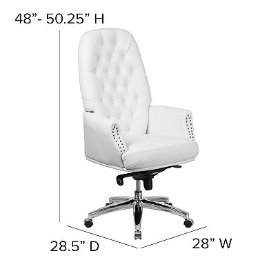 Flash Furniture High Back Tufted LeatherSoft Executive Swivel Ergonomic Office Chair