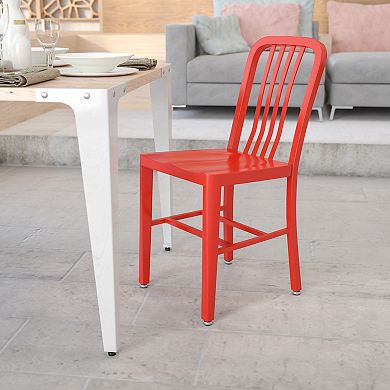 Flash Furniture Metal Indoor-Outdoor Chair