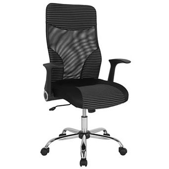 Flash Furniture High Back Ergonomic Office Chair with and White Contemporary Mesh Design