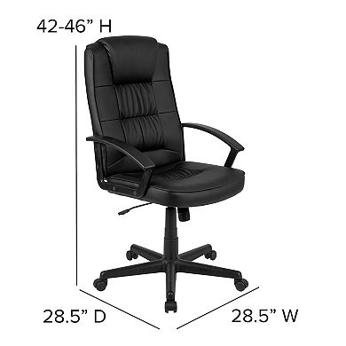 Flash Furniture Flash Fundamentals High Back Task Chair with Arms - Desk Chair
