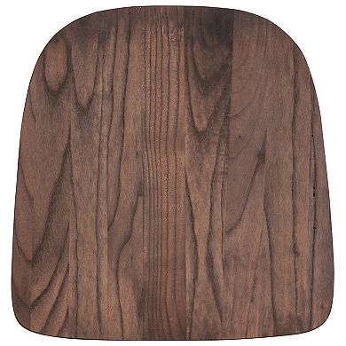 Flash Furniture Rustic Wood Seat for Colorful Metal Chairs - Wood Seat Attachment