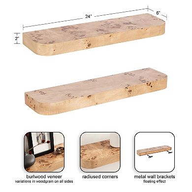 Burlock Floating Wall Shelves
