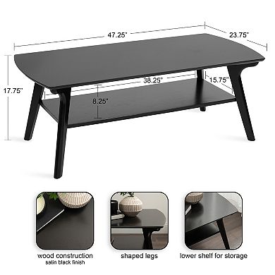 Louena Wood Coffee Table