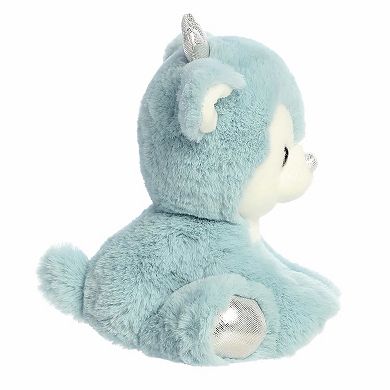 Aurora Small Winter Blue Festive Stuffed Animal Dashing Reindeer Holiday