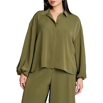 ELOQUII Women's Plus Size High Low Hem Tunic