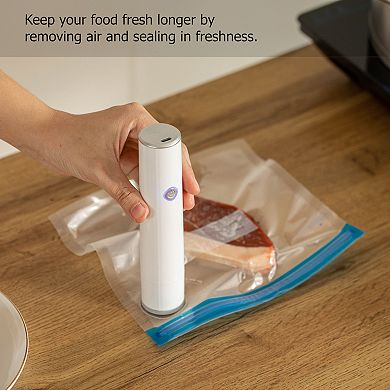 7" Cordless Vacuum Sealer, Rechargeable, Ideal for Sous Vide, Meal Prep, Keeps Food Fresh Longer